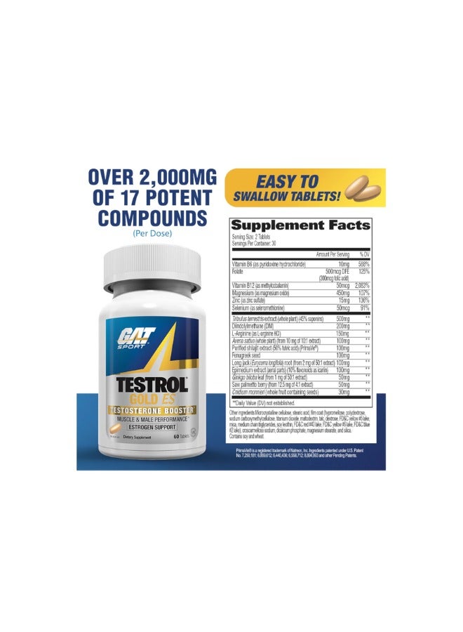 Testrol Gold ES, 60 Tablets, 30 Servings