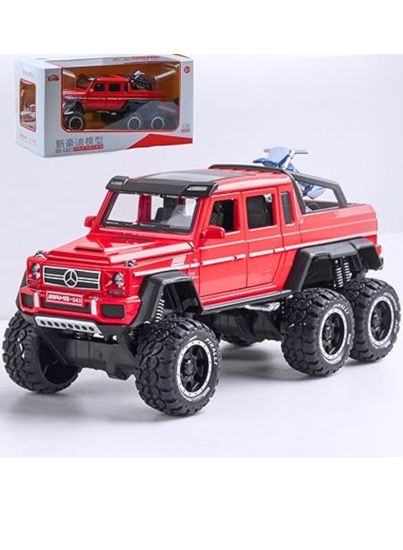 benz G36 Metal Truck Model Car Toy - 6x6 Off-Road Creative Decorative Model Diecast Truck with Sound and Light,Toy Truck for Boys and Girls Aged 3+ Years