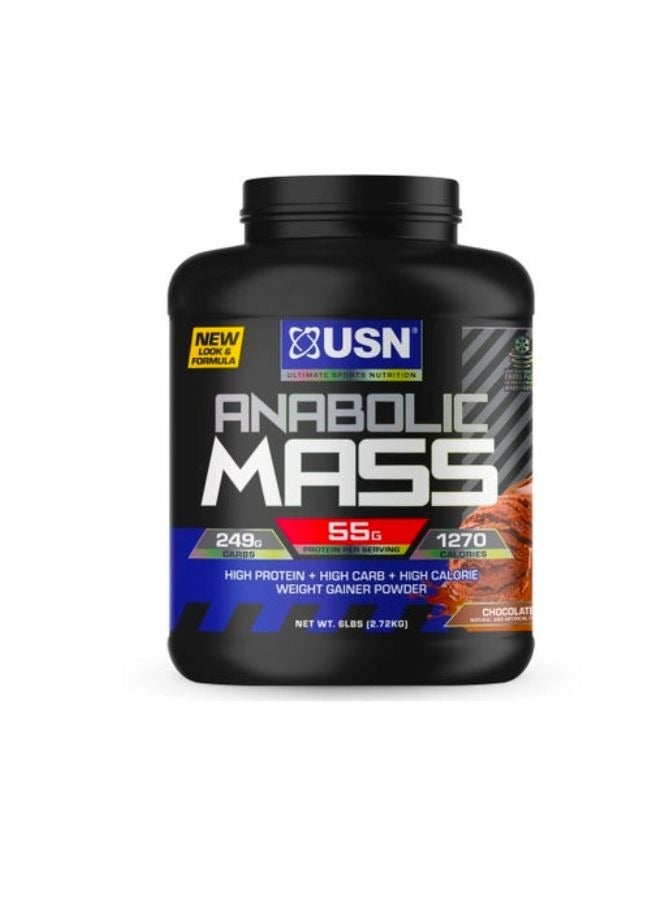 Anabolic Mass, High Protein High Carb+ High Calorie, Weight Gainer Powder, Chocolate Flavour,2.72kg