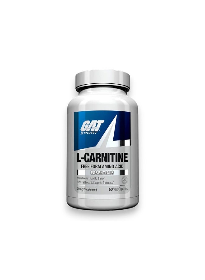 L-Carnitine, Free Form Amino Acid, 60 Capsules