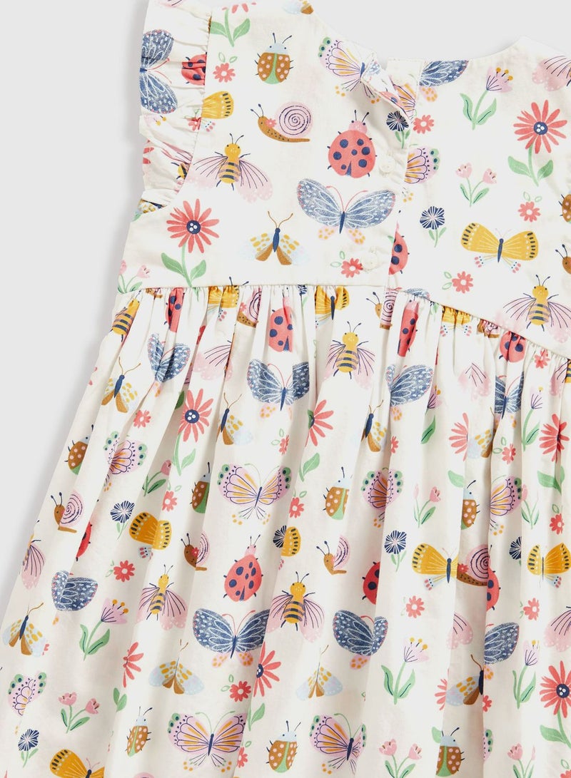 Kids Butterfly Printed Dress