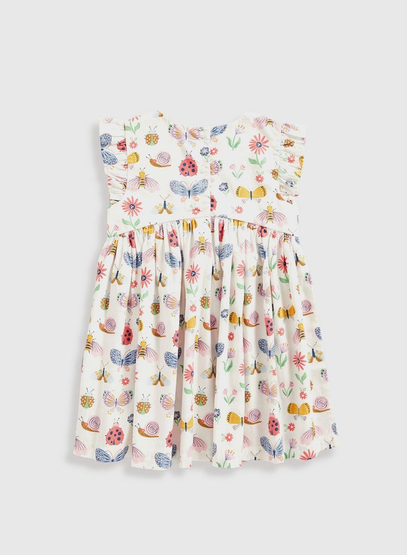 Kids Butterfly Printed Dress