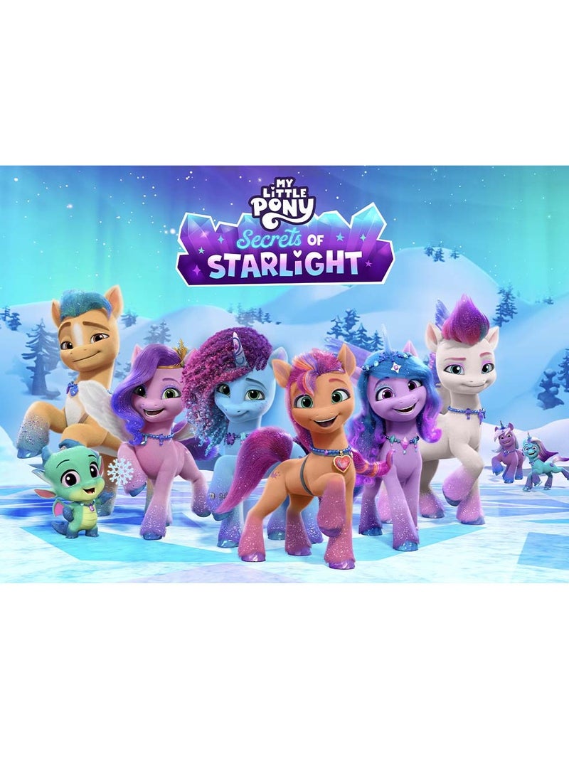 My Little Pony: A New Generation Sunny Starscout Movie Magic Playset - 3-Inch Orange Pony Figure with 17 Accessories, Toy for Kids 3 and Up
