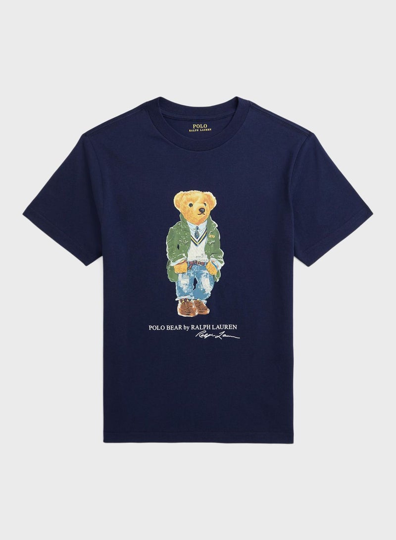 Kids Teddy Bear Printed T-Shirt