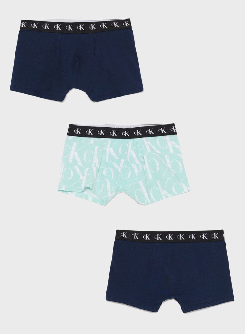Youth 3 Pack Assorted Trunks