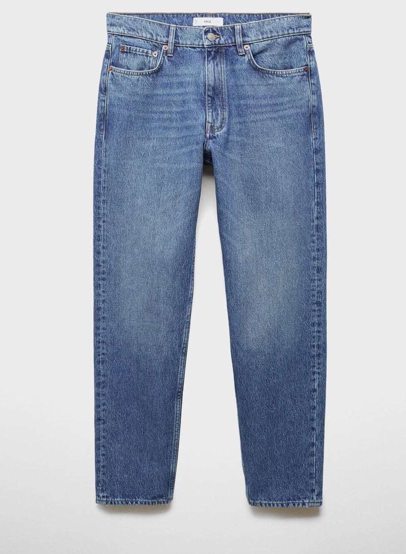 Mid Wash Light Wash Jeans