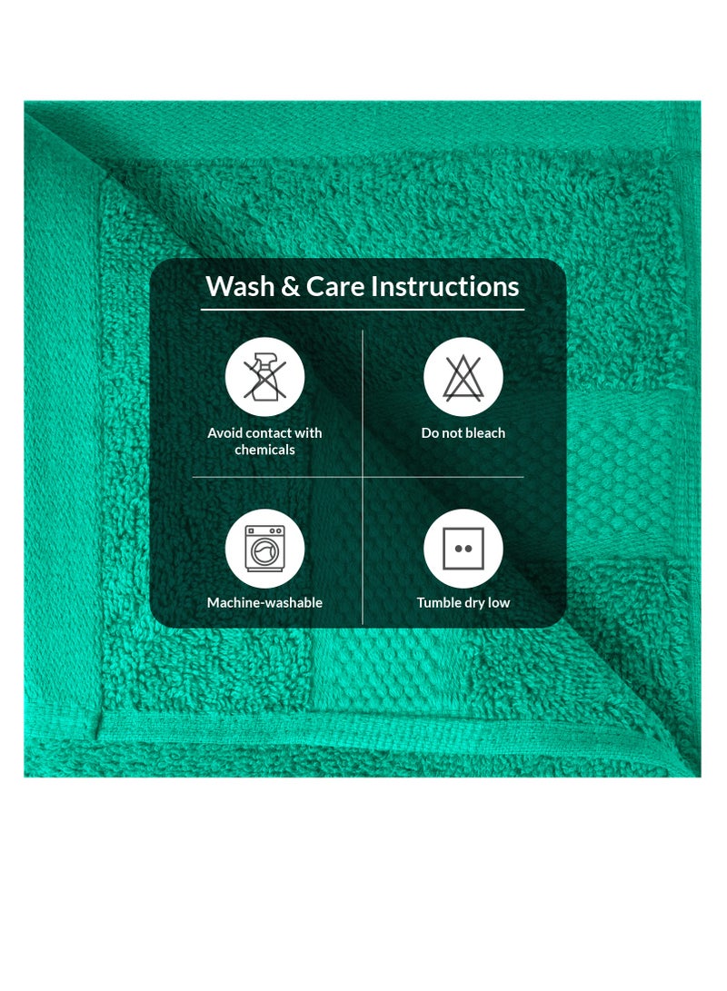 Premium Green Hand Towels - Pack of 6, 41cm x 71cm Bathroom Hand Towel Set, Hotel & Spa Quality Hand Towels for Bathroom, Highly Absorbent and Super Soft Bathroom Towels by Infinitee Xclusives