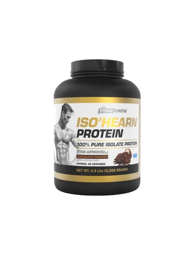 Iso'Hearn Protein, 100% Pure Isolate Protein, Chocolate Thunder Flavor, 69 Serving