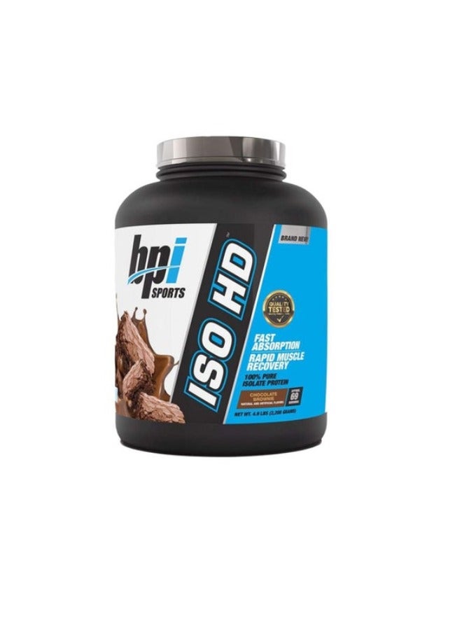Iso HD 100% Pure Isolate Protein, Chocolate Brownie Flavor, 69 Serving