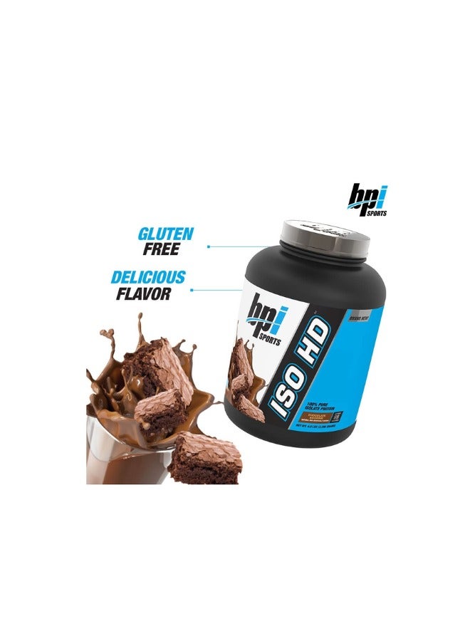 Iso HD 100% Pure Isolate Protein, Chocolate Brownie Flavor, 69 Serving