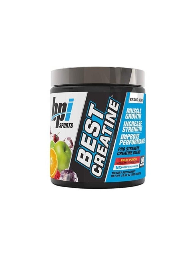Best Creatine, Pro Strength Creatine Blend, Fruit Punch Flavor, 50 Serving