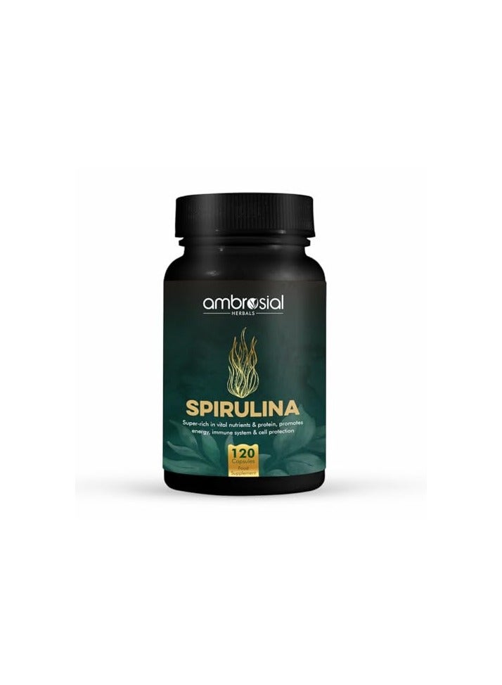 Pack Of 1 Spirulina Capsules 500 Mg- 120 Capsules