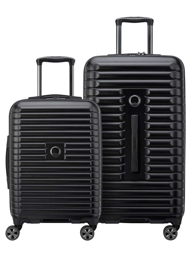 2-piece Hardside Trunk Luggage Set With TSA Lock and 360 Spin Wheel