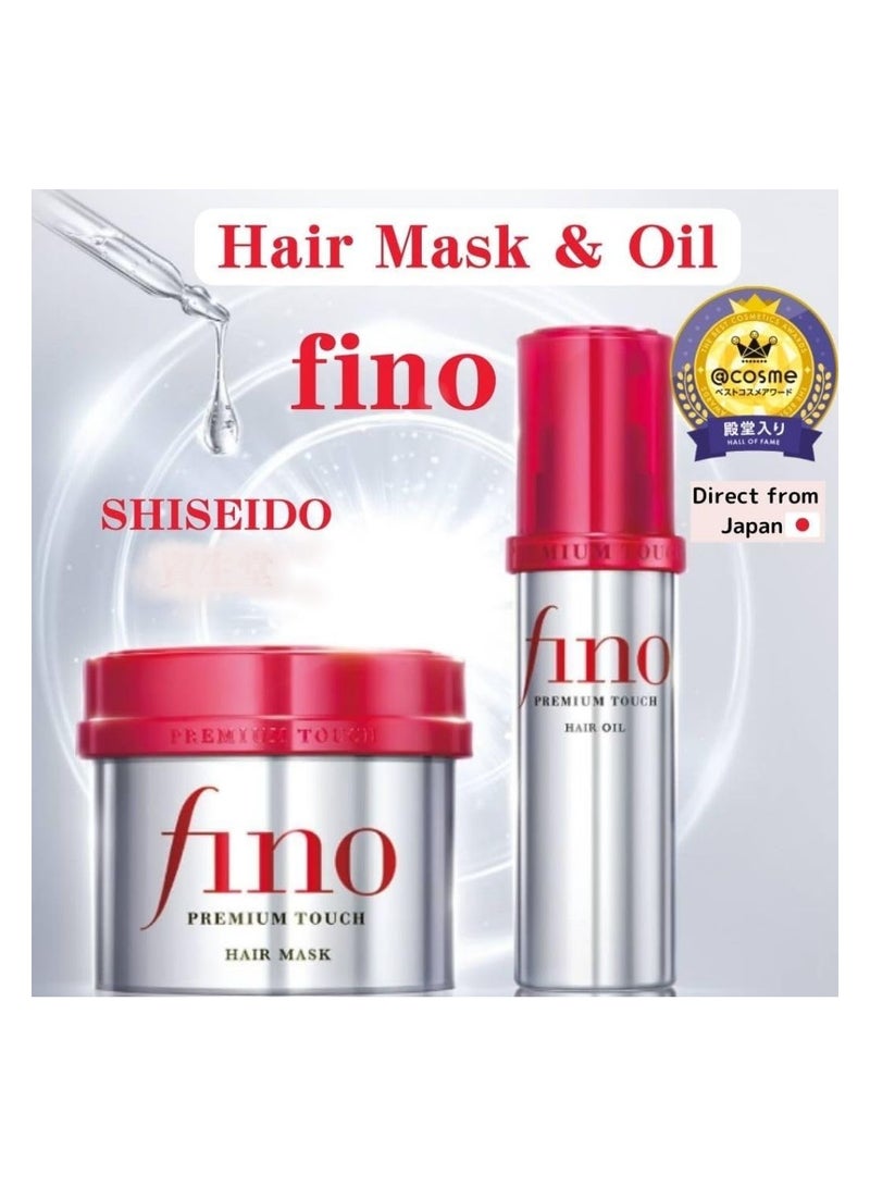 Original FINO Hair Serum and hair Mask Treatment  Duo Power for Stronger and healthy Hair Best for damage and hair fall problem