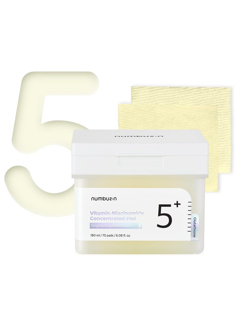 numbuzin No.5 Vitamin-Niacinamide Concentrated Pad 180ml (70Pads)