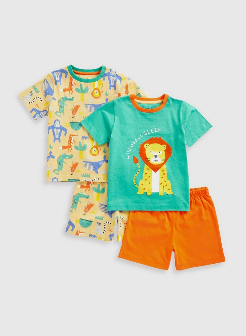 Kids 2 Pack Lion Pyjama Set