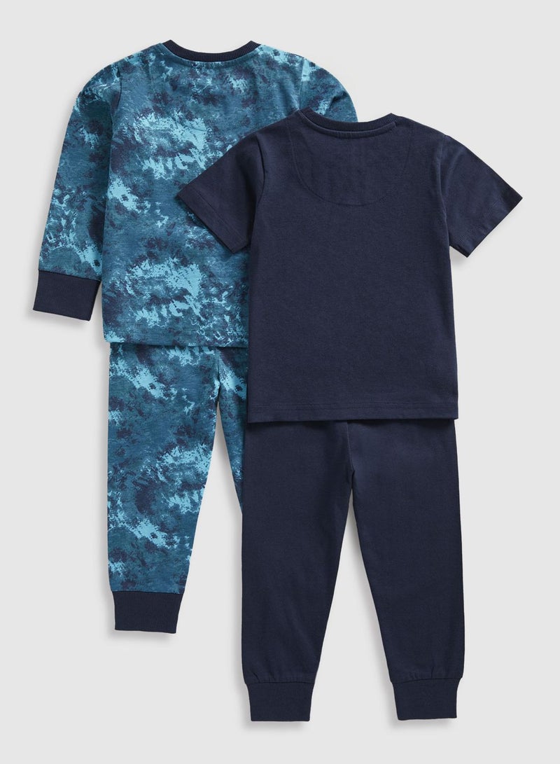 Kids 2 Pack Shark Pyjama Set