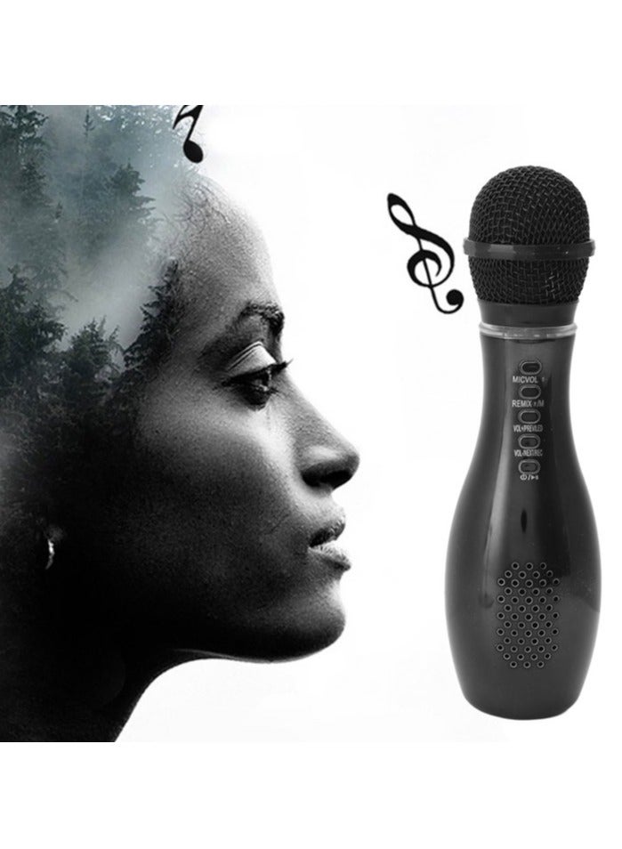 Bowling Microphone for Kids & Adult Wireless Handheld Waterproof Karaoke Mic Magic Singing and Recording Speaker Machine for Party