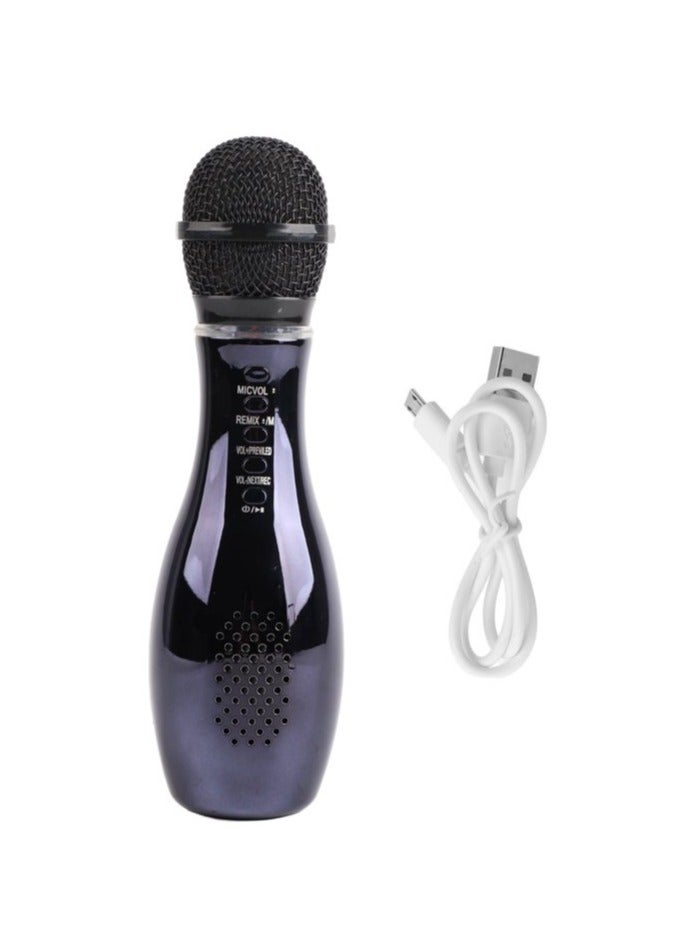 Bowling Microphone for Kids & Adult Wireless Handheld Waterproof Karaoke Mic Magic Singing and Recording Speaker Machine for Party