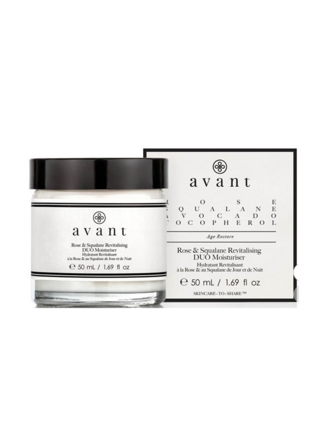 Avant Skincare Rose and Squalane Revitalising Duo Moisturiser 50ml