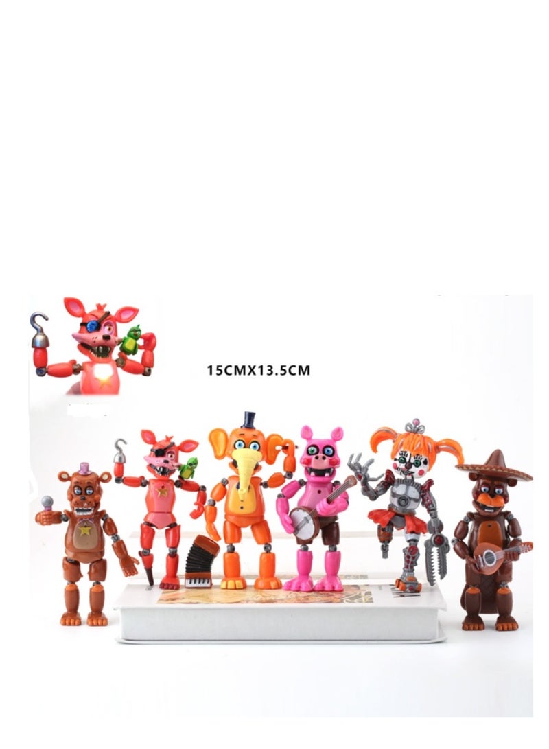 6-Piece Five Nights At Freddy's Theme Toy Set
