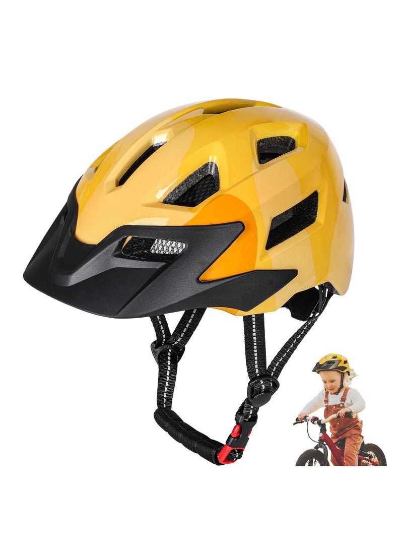 Kids Bike Helmet with Visor Children Bicycle Helmets Cycling Helmet for Youth Boys and Girls Ages 5-13 Adjustable Size 20.5-22in./52-56cm