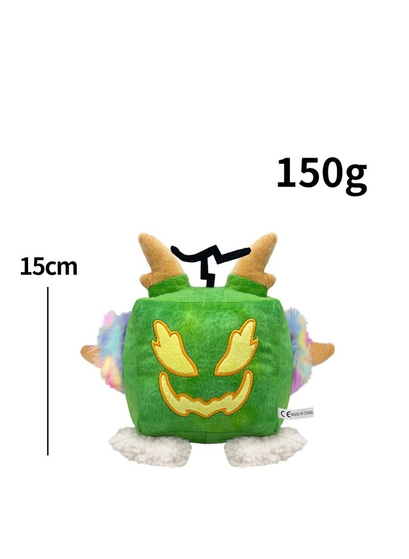 Roblox Blox Fruit Plush Toy Green Dragon Box 15 Cm Gift For Fans Girls And Boys