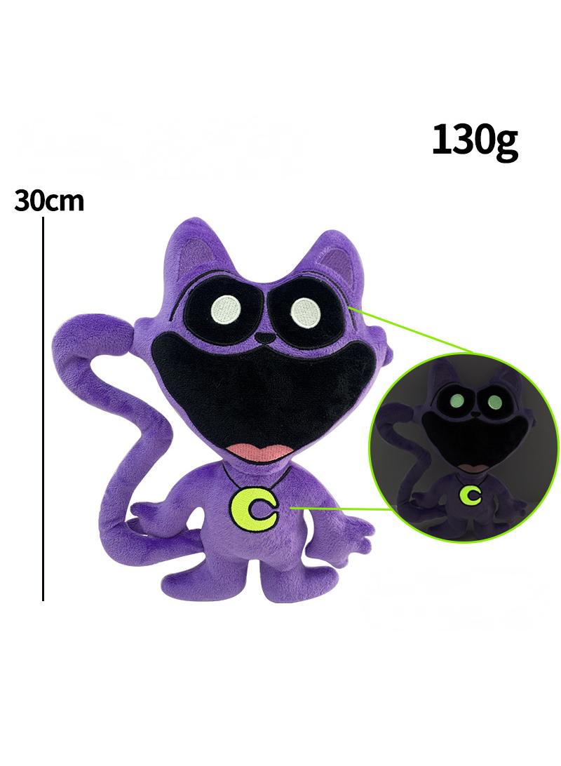 Poppy Playtime Smiling Critters 3 Plush Toy Cartoon CatNap 30cm With Night Light For Fans Gift Horror Stuffed Figure Doll For Kids And Adults Great Birthday Stuffers For Boys Girls