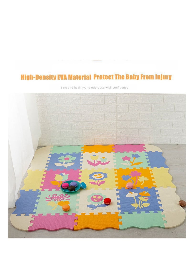 COOLBABY Fun Little Toys Baby Play Mat With Playpen Baby Play Mat EVA Foam Puzzle Mat Set Of 25 Waterproof Baby Crawl Mats For Home Playroom Perfect Toddler Playroom Crawl Play Mat