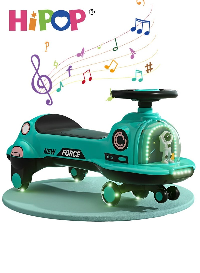 Ride on Car for Kids,Magic Swing Car Ride on Toys,Twist Car with Music and Light,Silent and Anti-Rollover,Riding with Parents,Children's Riding Toy