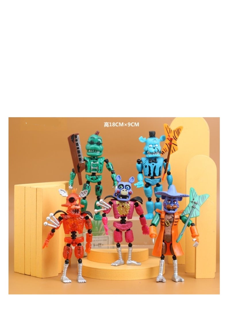 5-Piece Five Nights At Freddy's Theme Toy Set