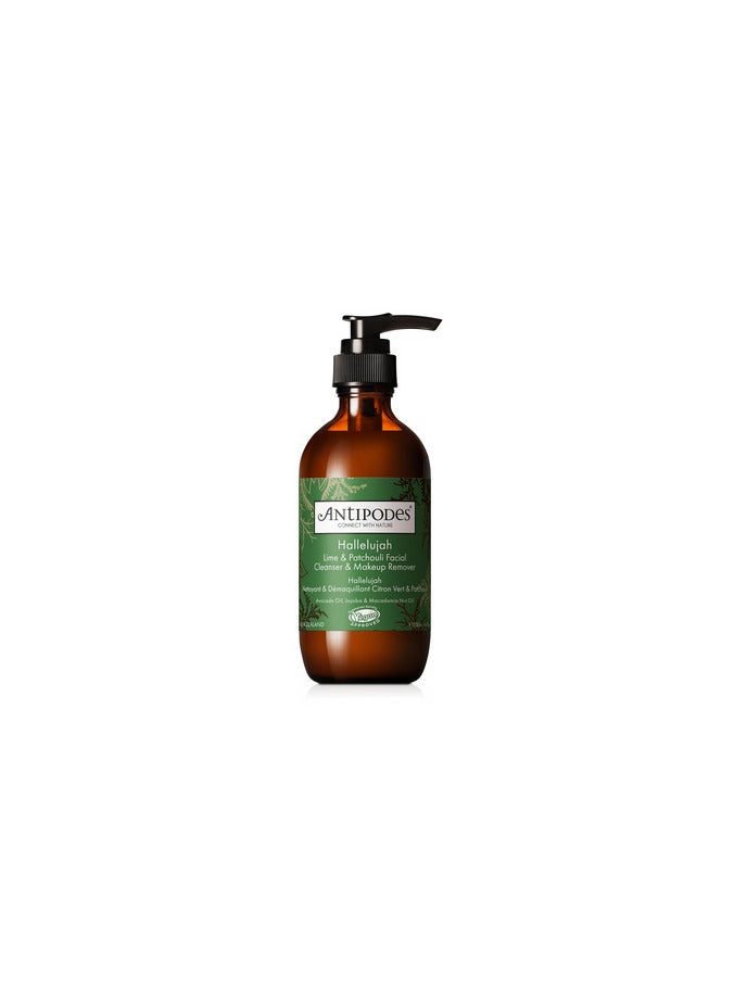 Antipodes Hallelujah Lime and Patchouli Cleanser and Makeup Remover 200ml