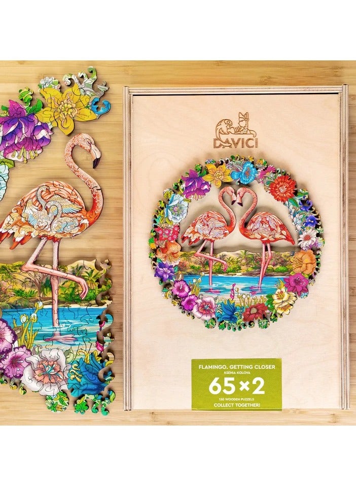 Flamingo Davici Wooden Jigsaw Puzzle