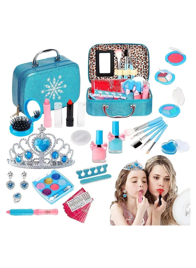 32PCS Kids Makeup Kit ,Washable Cosmetics Toys Gift for Little Girls