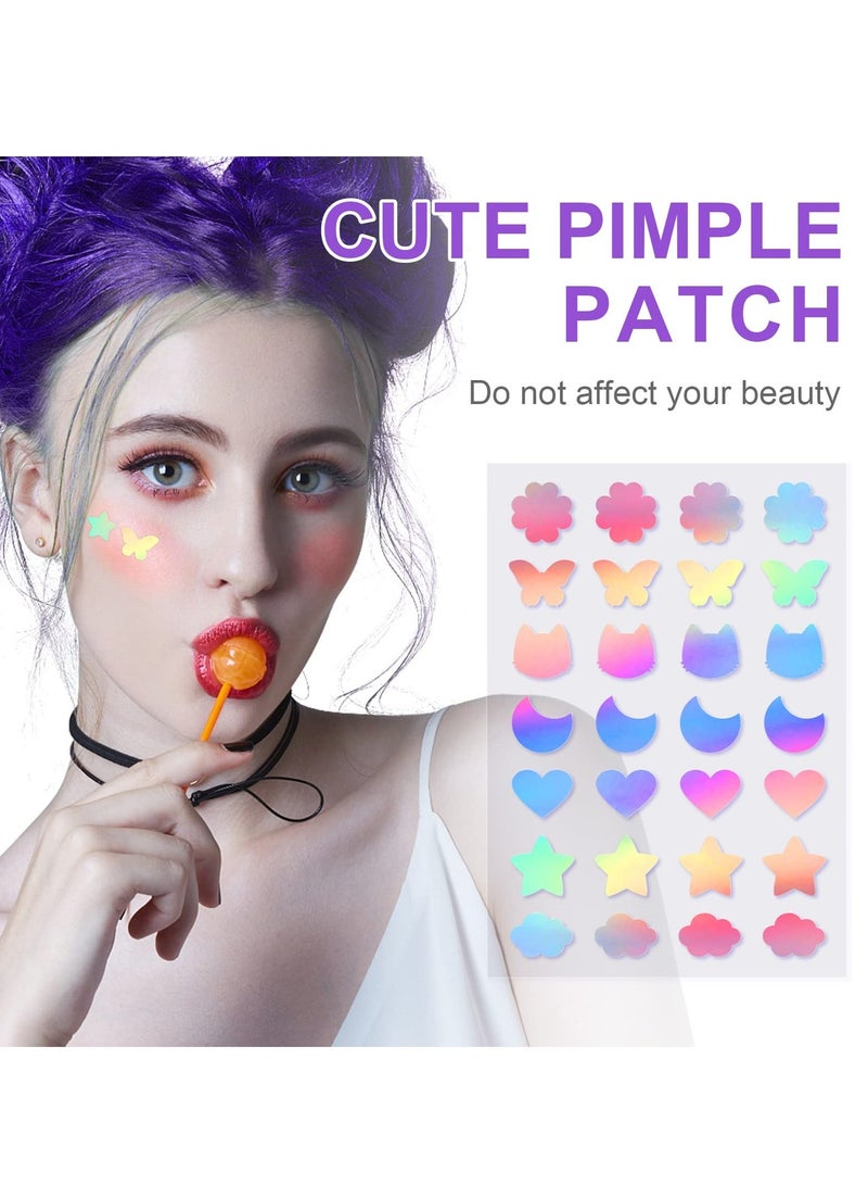 Acne Pimple Patch Invisible Hydrocolloid with Natural Green Algae Extract Tea Tree Oil for Face Reduce Spot Healing Zit Patches