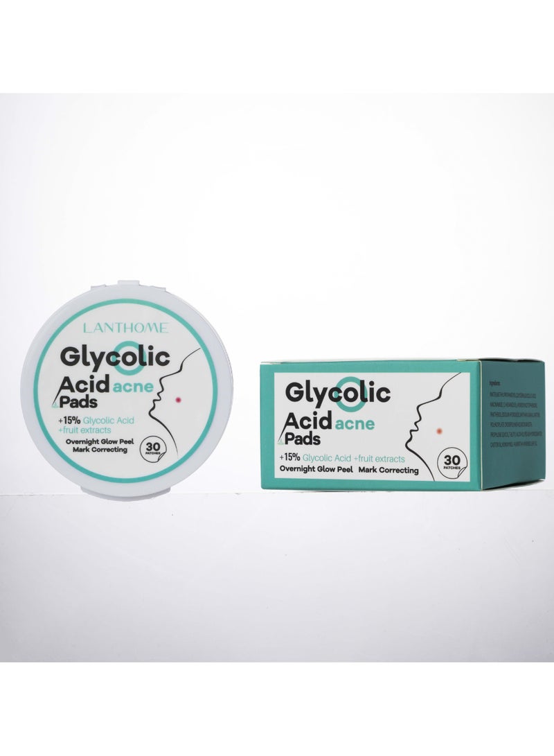 Lianbiquan lanthome glycolic acid acne pads 30 tablets glycolic