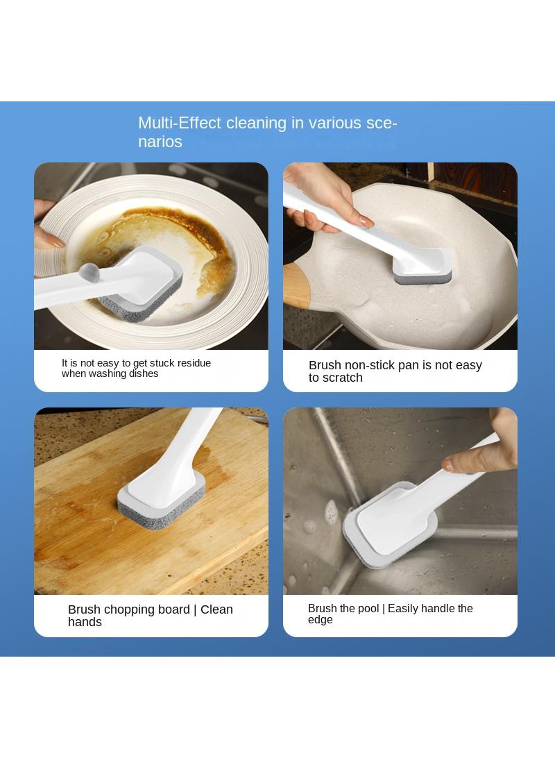 Multi Functional Disposable Pot Brush Automatic Addition Of Dishwashing Liquid Scouring Cloth Dishwashing Brush Kitchen Cleaning Brush With 10 Pcs Cleaning Cloth Brush Heads
