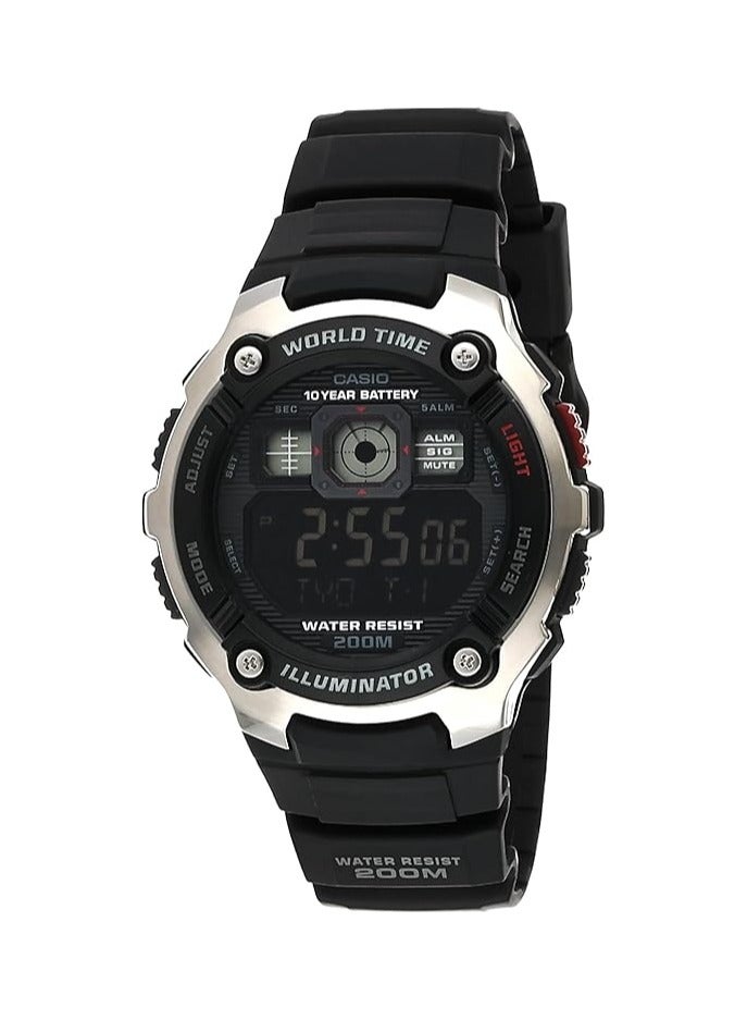 Men's Water Resistant Digital Quartz Watch AE-2000W-1BVDF  Black