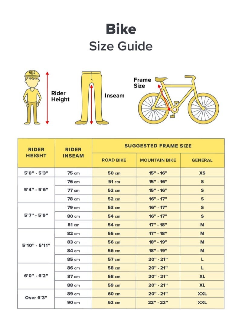 Hercules Sturdy Streetcat Bicycle 110.5x60x48.3cm