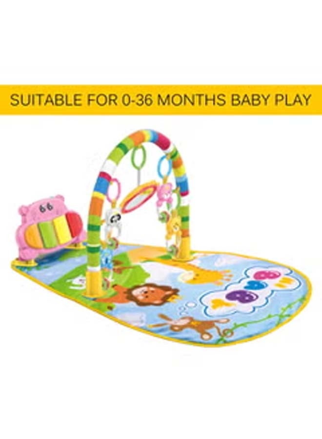 Baby Play Mat Toddler Gym Blanket Piano Pedal Fitness Frame Toy with Music
