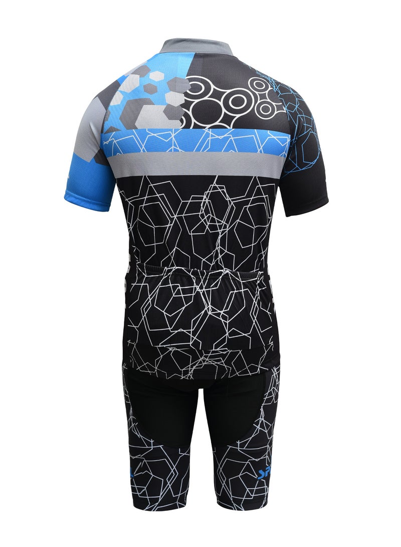 Cycling Suit Front Zipper Bicycle Clothing Suit Perfect For Outdoor Sports Like Road Mountain Biking Exercise Running And Hiking For men