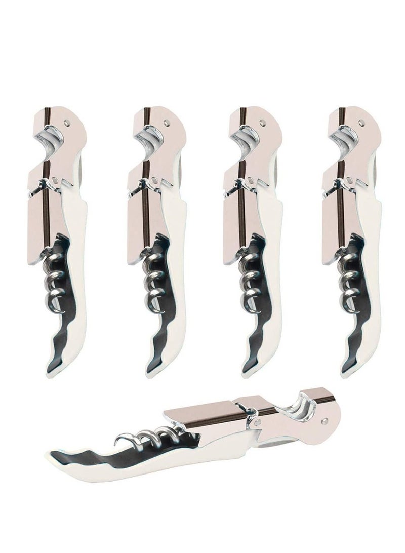 4 Packs Professional Waiter Corkscrew Wine Openers Set Upgraded With Heavy Duty Stainless Steel Hinges Key for Restaurant Waiters Sommelier Bartenders