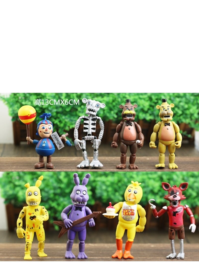 8-Piece Five Nights At Freddy's Theme Toy Set