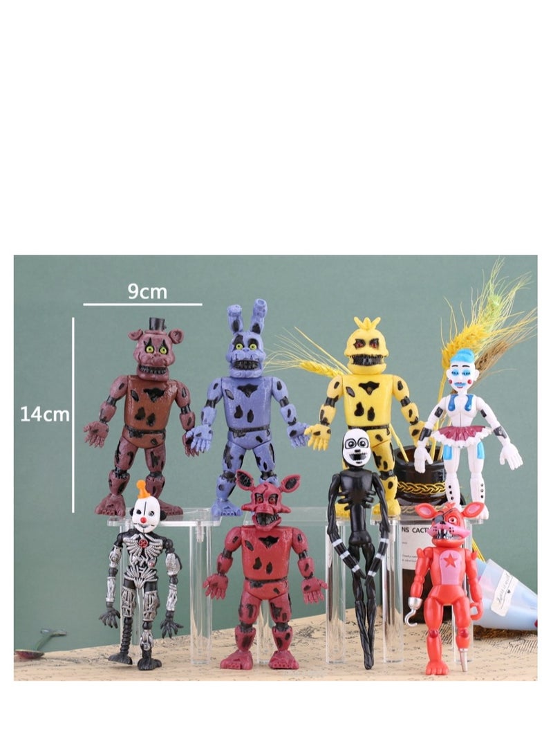 8-Piece Five Nights At Freddy's Theme Toy Set