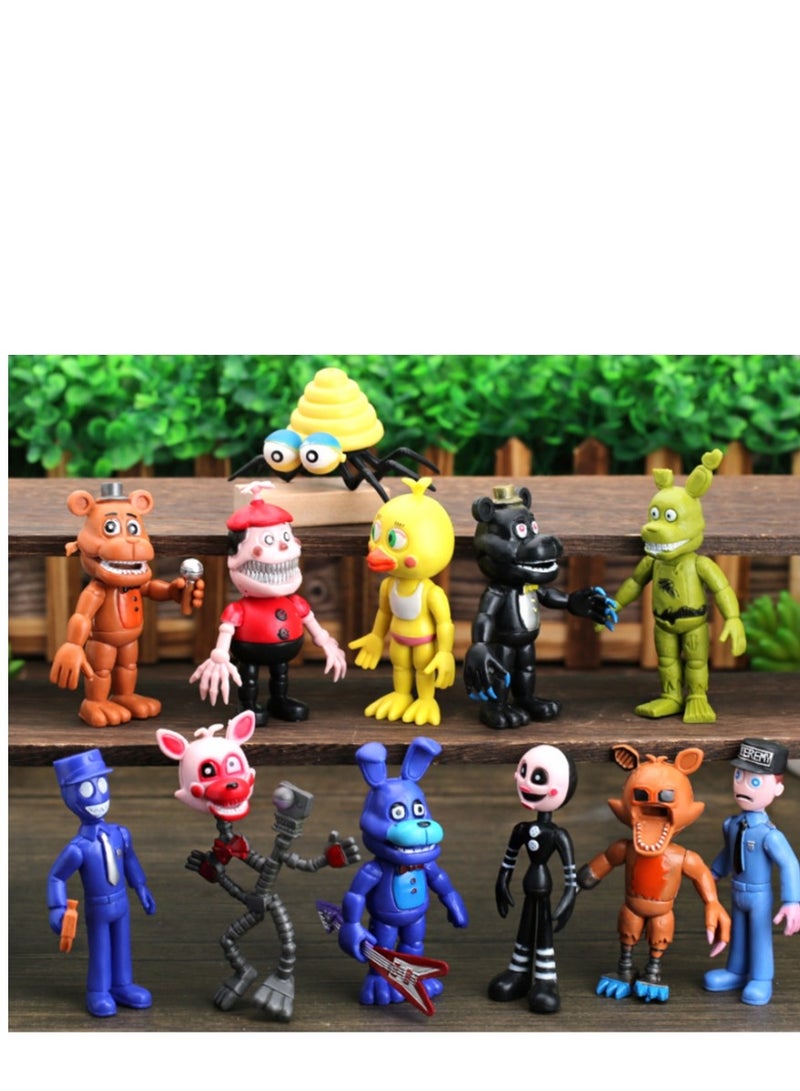 12-Piece Five Nights At Freddy's Theme Toy Set