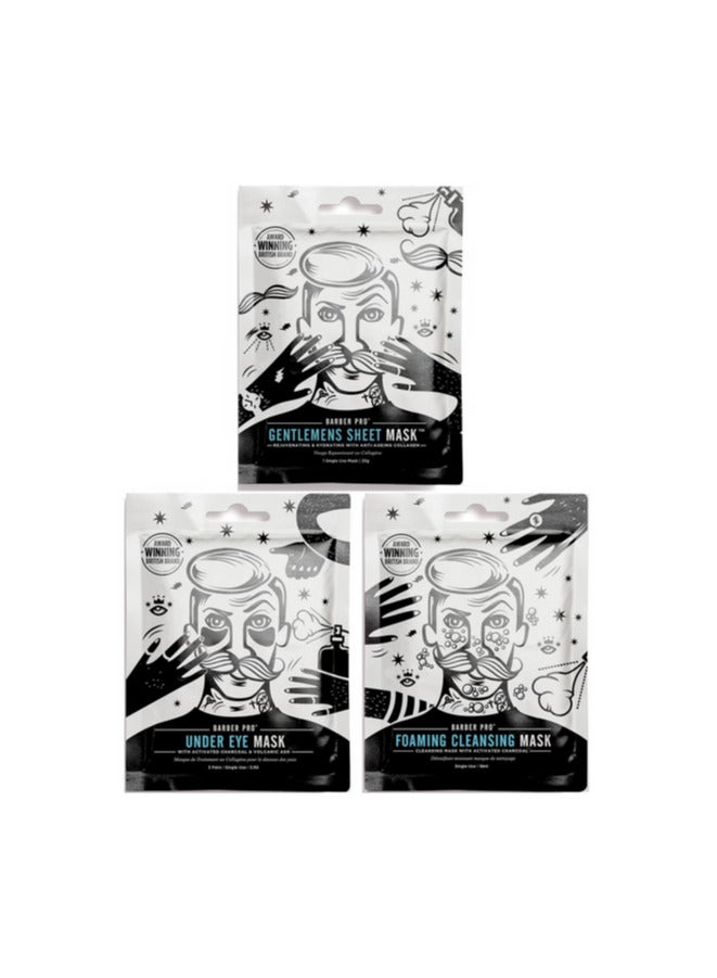 BARBER PRO Facial Mask Trio