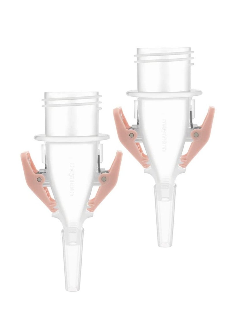 Breastmilk Storage Bag Adapters - 3rd Generation, Narrow Neck, Compatible with Medela Pumps (All) and Selected Ameda Pumps. Also Lansinoh Nuk Bags