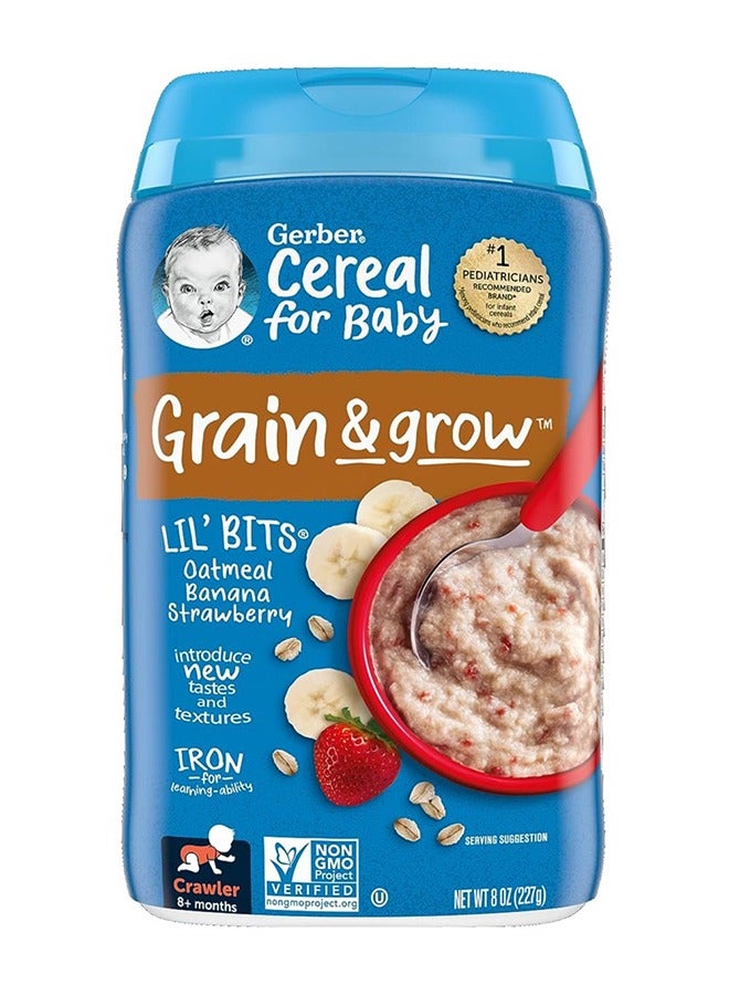 Lil Bits Banana Strawberry Oatmeal Cereal 227g