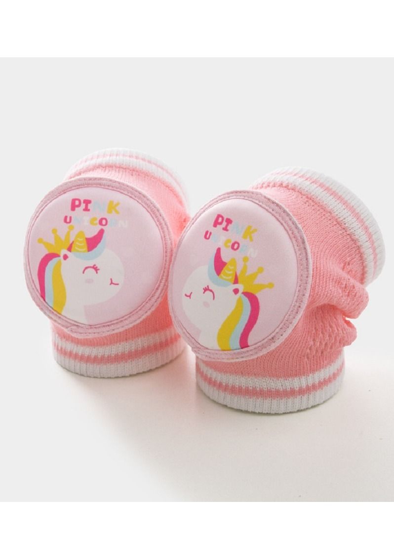 Pair Of 2 Safety Crawling Ergonomically Designed Baby Cotton Knee Pads Kids