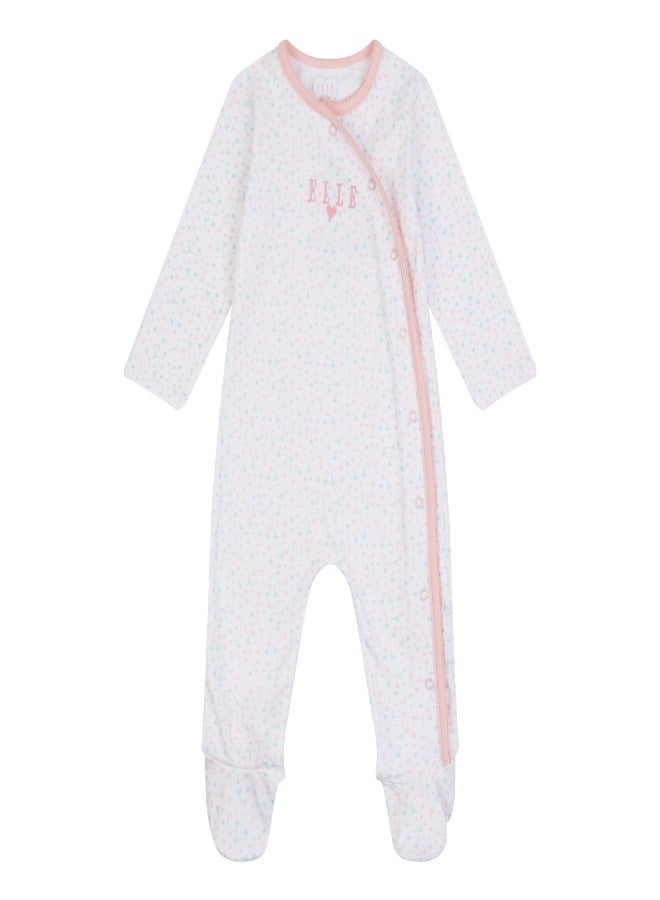 Elle Baby Sleepsuit and Matching Hat Set